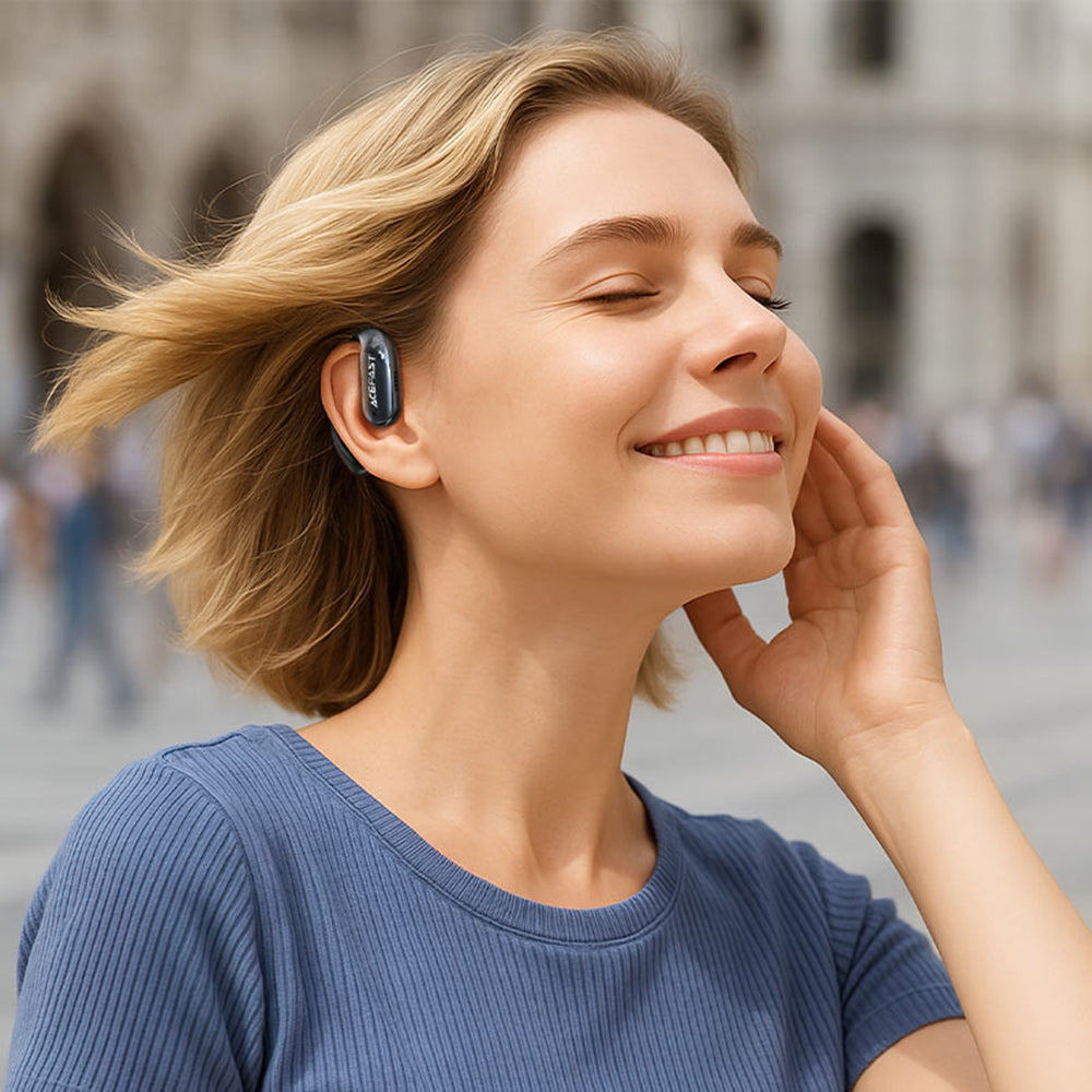 Acefast - Wireless Earbuds Acefit SE (FA005) - with Bass, Bluetooth V5.4, Noise Reduction, HD Calls, IPX4, 400mAh - Blac