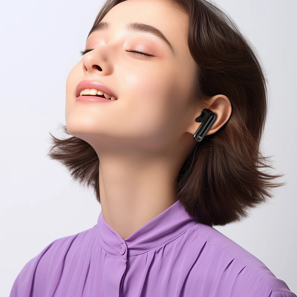 Acefast - Wireless Earbuds (W2) - TWS, Bluetooth 5.4, 4-Mic ENC, IPX4, 400mAh, LED Digital Display, Magnetic Design - Bl