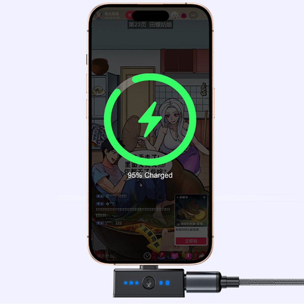 Yesido - Lavalier Microphone 2in1 (KR19) - Magnetic Button, CD-Quality Audio, 360° Omnidirectional, 600mAh, 2.4GHz - Bla