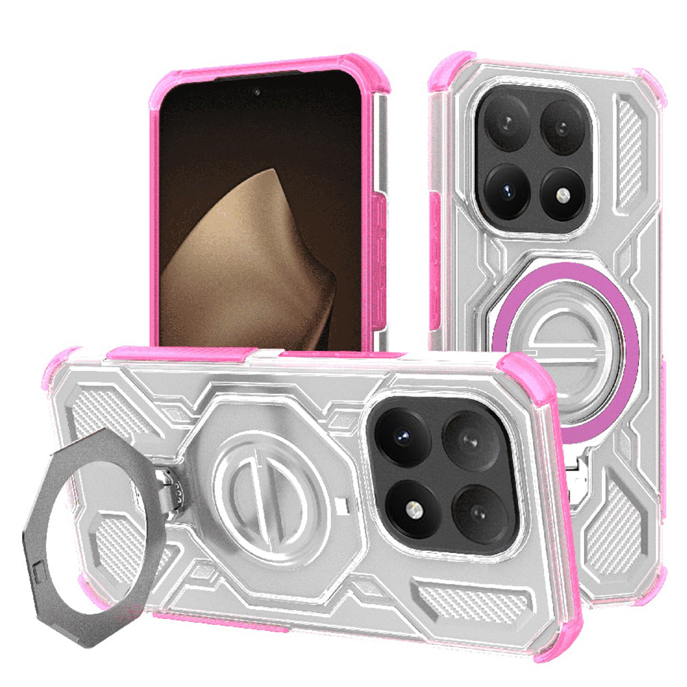 Techsuit - Carbon Shield PRO - Xiaomi 15T - Pink Transparent