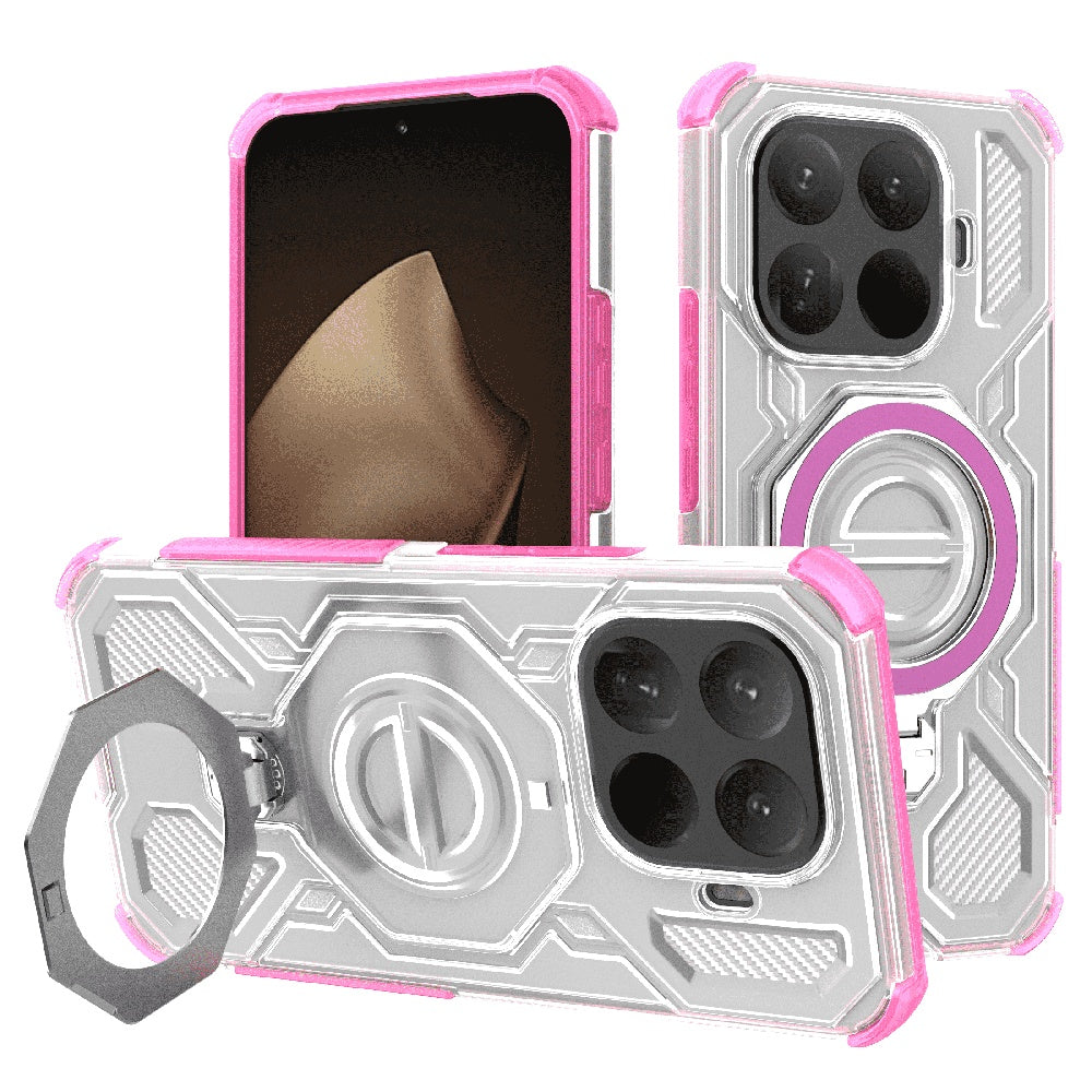 Techsuit - Carbon Shield PRO - Xiaomi 15T Pro - Pink Transparent