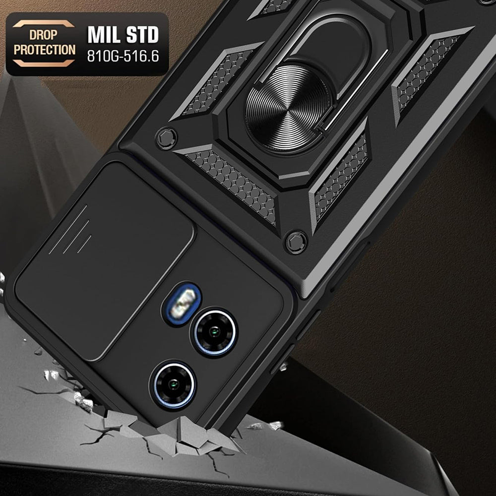Techsuit - CamShield Series - Motorola Moto G57 Power / G67 Power - Black