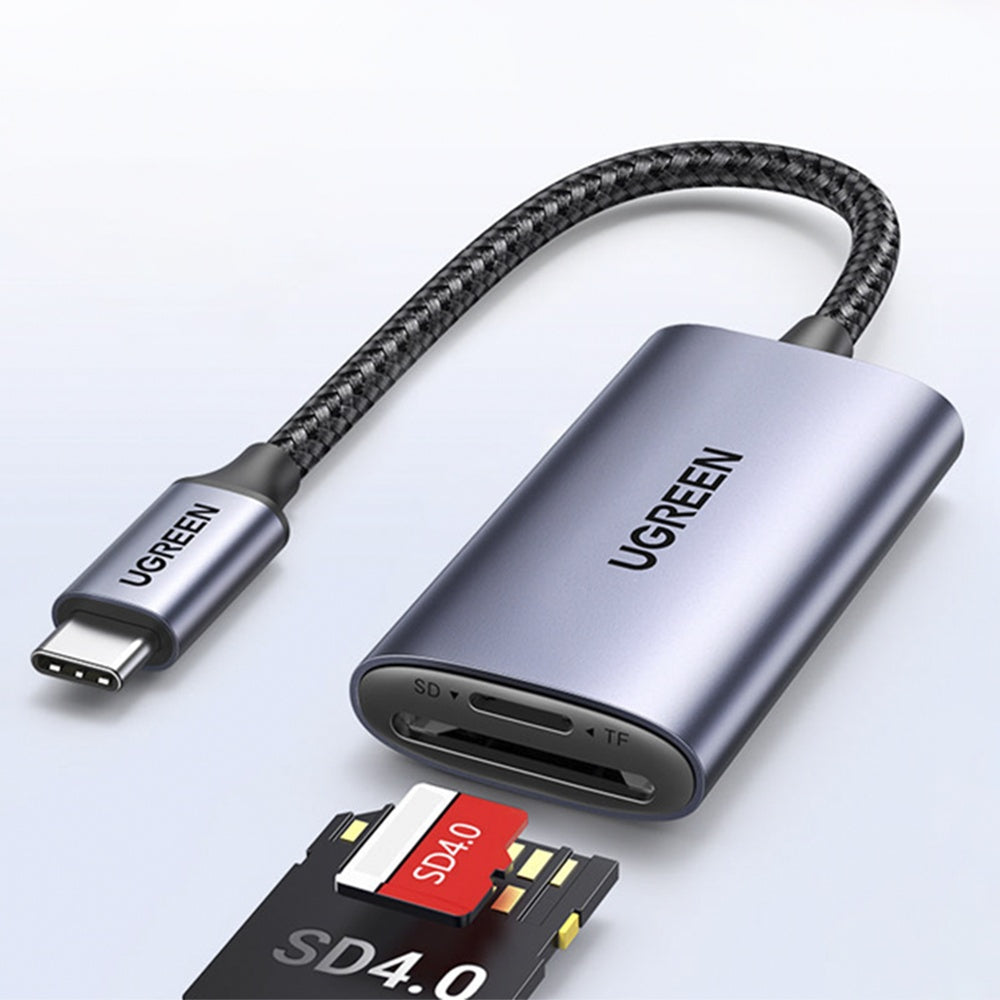 Ugreen - Card Reader CM401 (80888) - Type-C to TF/SD Card, 5Gbps, 2TB, 15cm Cable - Grey – imagine 2