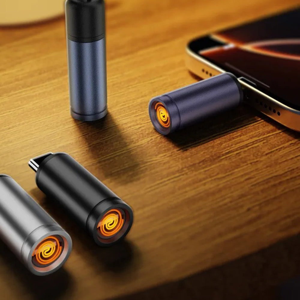 Techsuit - Mini Cigarette Lighter SmokeX (ML1) - Type-C, 6W, Aluminum Alloy, Portable - Gray