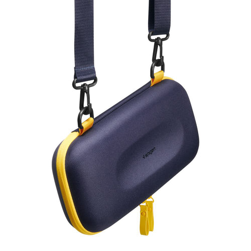 Spigen - Nano Pop Pro Pouch (AGP09565) - Nintendo Switch 2, for Accessories, 5 Pockets, Detachable Shoulder Strap - Blue