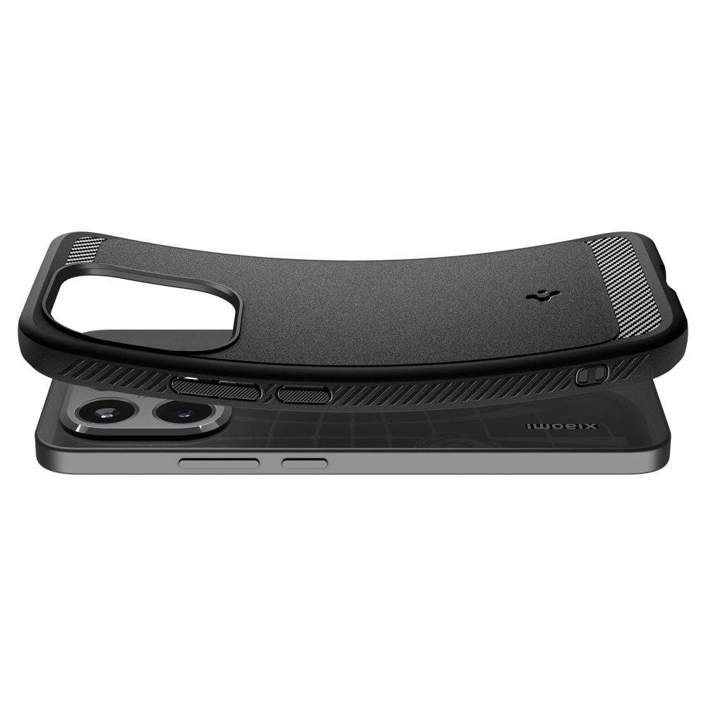 Spigen Husa de protectie Spigen Rugged Armor (ACS10459) compatibil cu Xiaomi 15T, Negru Mat – imagine 7
