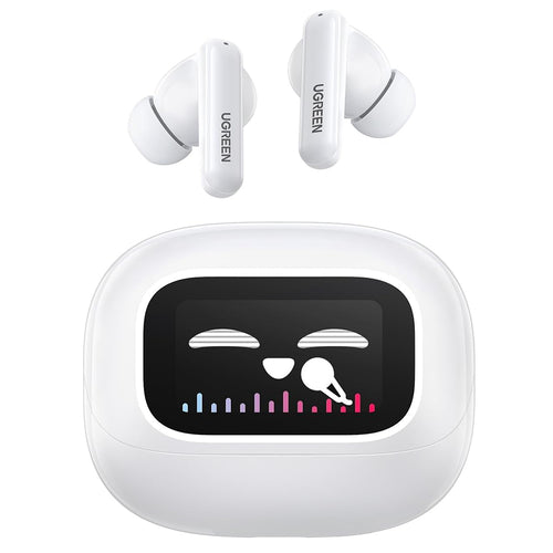 Ugreen - Wireless Earbuds HiTune T6 Magic WS211 (55137) - LCD Color Screen, Bluetooth 5.4, ANC, Gaming Mode, 500mAh, App