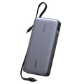 Ugreen - Power Bank PB552 (55995B) - Fast Charge, Digital Display, USB, USB-C, Built-In 2x USB-C Cable, 165W, 25000mAh -