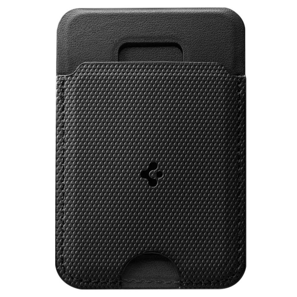 Spigen - Card Holder MagSafe Slim Fold S314-1 (AFA10405) - for Phone, Universal, Magnetic Grip, Stand, PU Leather - Blac