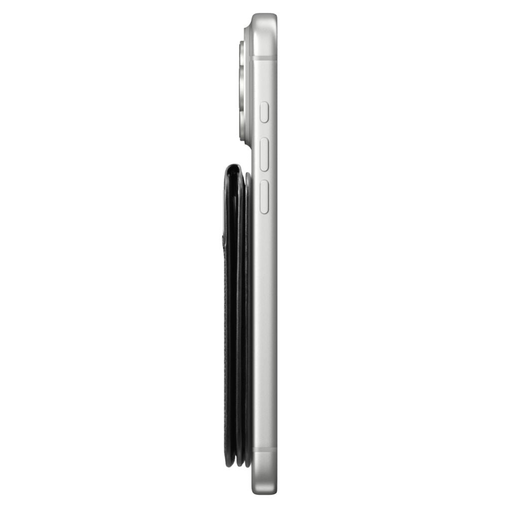 Spigen - Card Holder MagSafe Slim Fold Tripod S314-2 (AFA10406) - for Phone, Universal, Magnetic, Stand, PU Leather - Bl