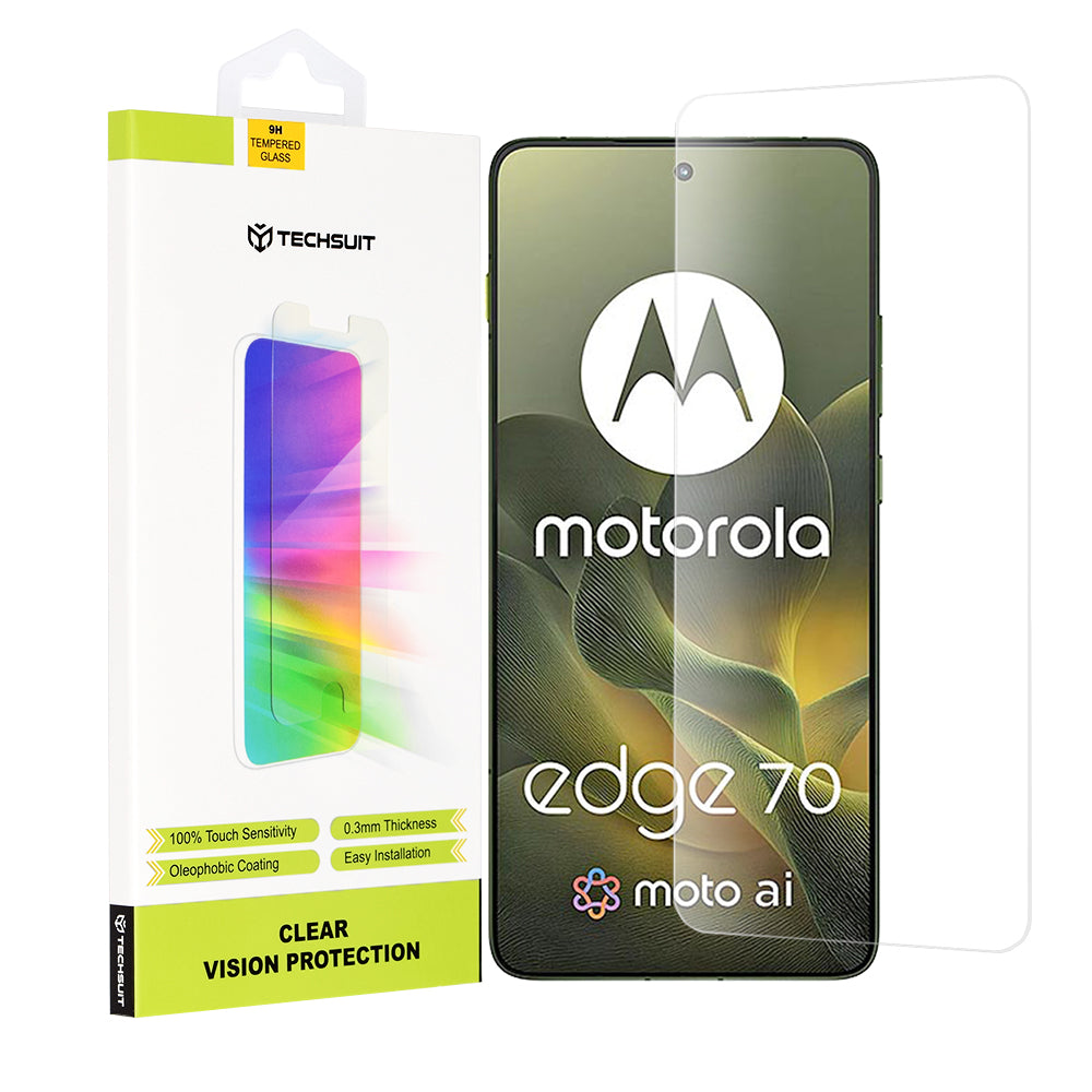 Techsuit - Clear Vision Glass - Motorola Edge 70 - Transparent
