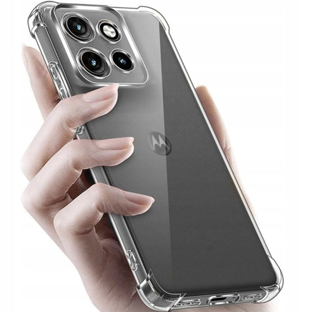 Techsuit - Shockproof Clear Silicone - Motorola Edge 70 - Clear