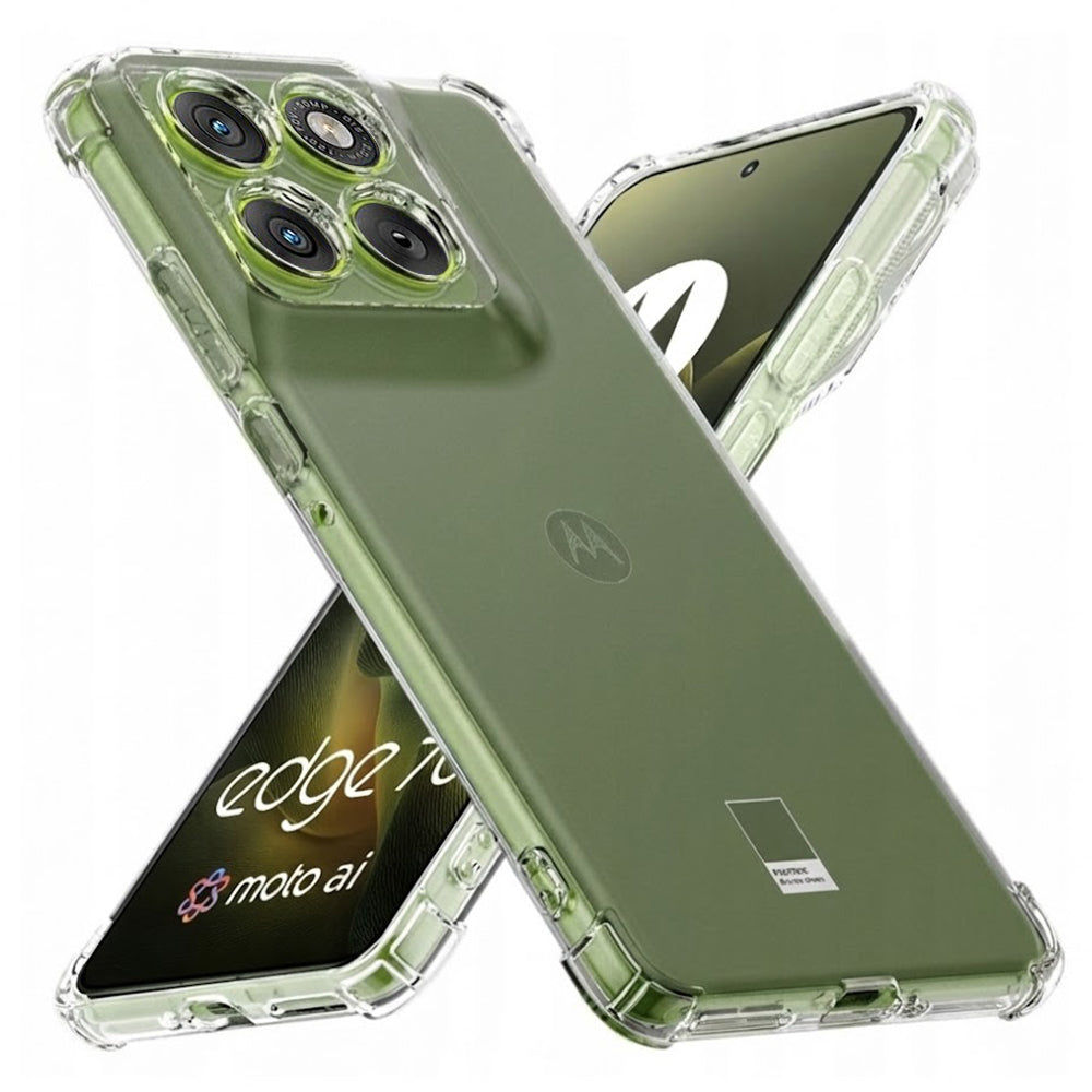 Techsuit - Shockproof Clear Silicone - Motorola Edge 70 - Clear