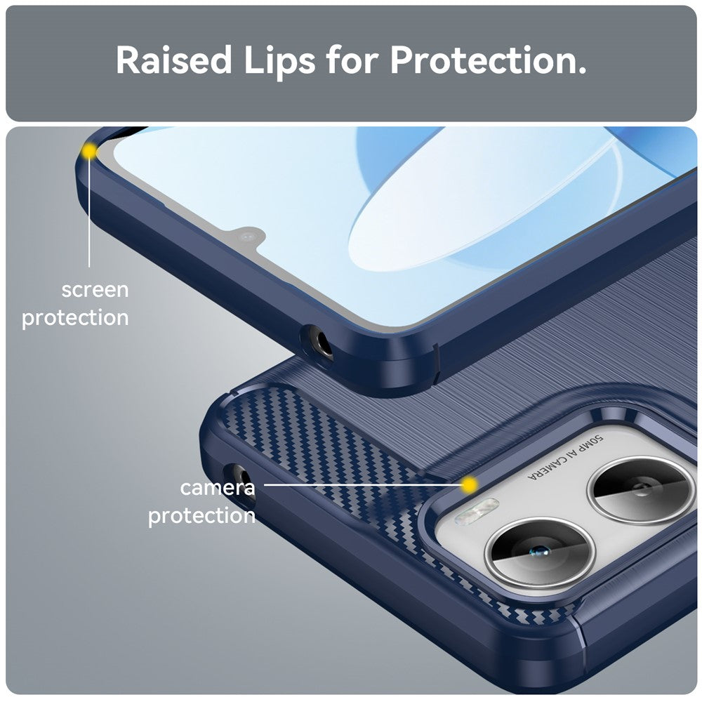 Techsuit - Carbon Silicone - Motorola Moto G06 / Moto G06 Power - Blue