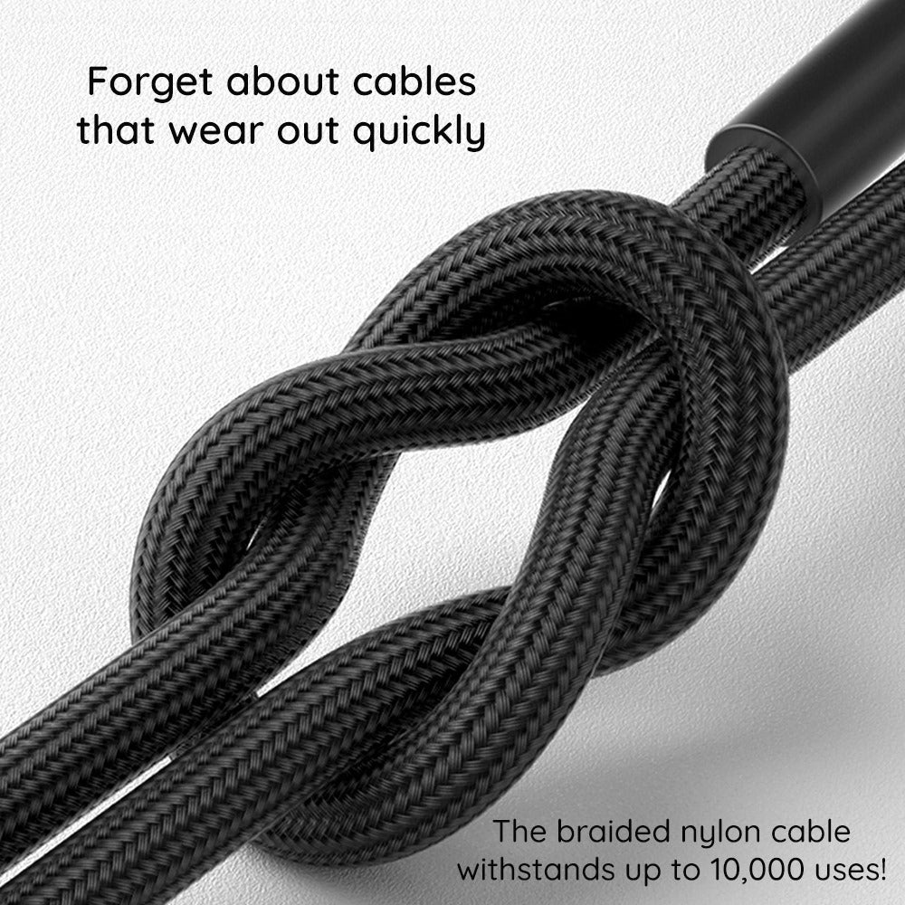 ColorWay - Data Cable (CW-CBUL004-RD) - USB 2.0 to Apple Lightning, for Syncing & Charging, Nylon, 2.1A, 480Mbps, 1m - R