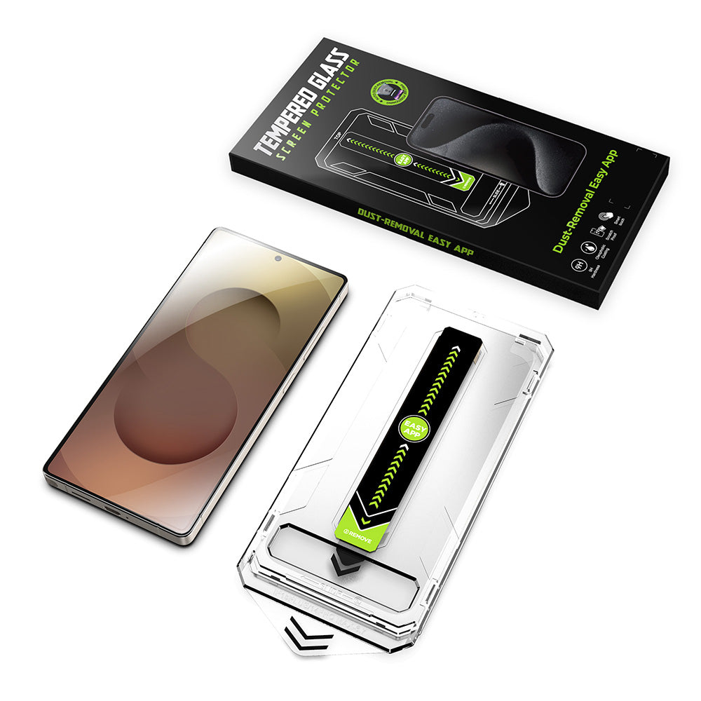 TechSuit Folie de protectie Techsuit TitanGlass CrystalHD (set de 2) compatibil cu Samsung Galaxy S25 FE / A57, Transpar