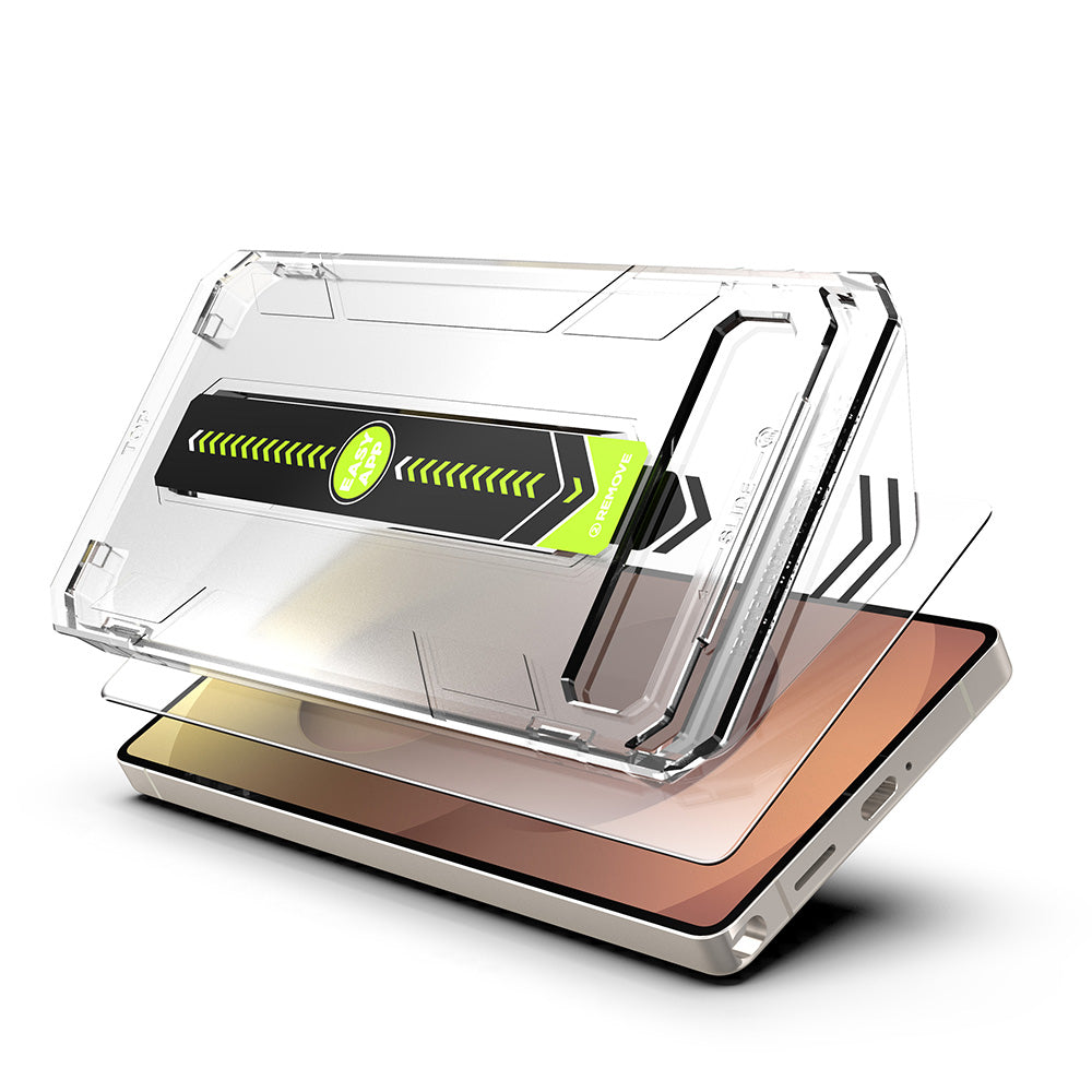 TechSuit Folie de protectie Techsuit TitanGlass CrystalHD (set de 2) compatibil cu Samsung Galaxy S25 FE / A57, Transpar