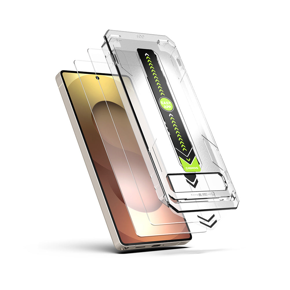 TechSuit Folie de protectie Techsuit TitanGlass CrystalHD (set de 2) compatibil cu Samsung Galaxy S25 FE / A57, Transpar