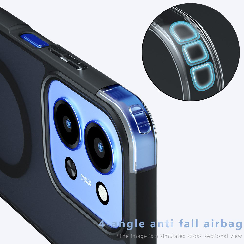 Techsuit - PureFrost MagSafe - Xiaomi Redmi 15C 4G / Redmi 15C 5G - Frosted Black