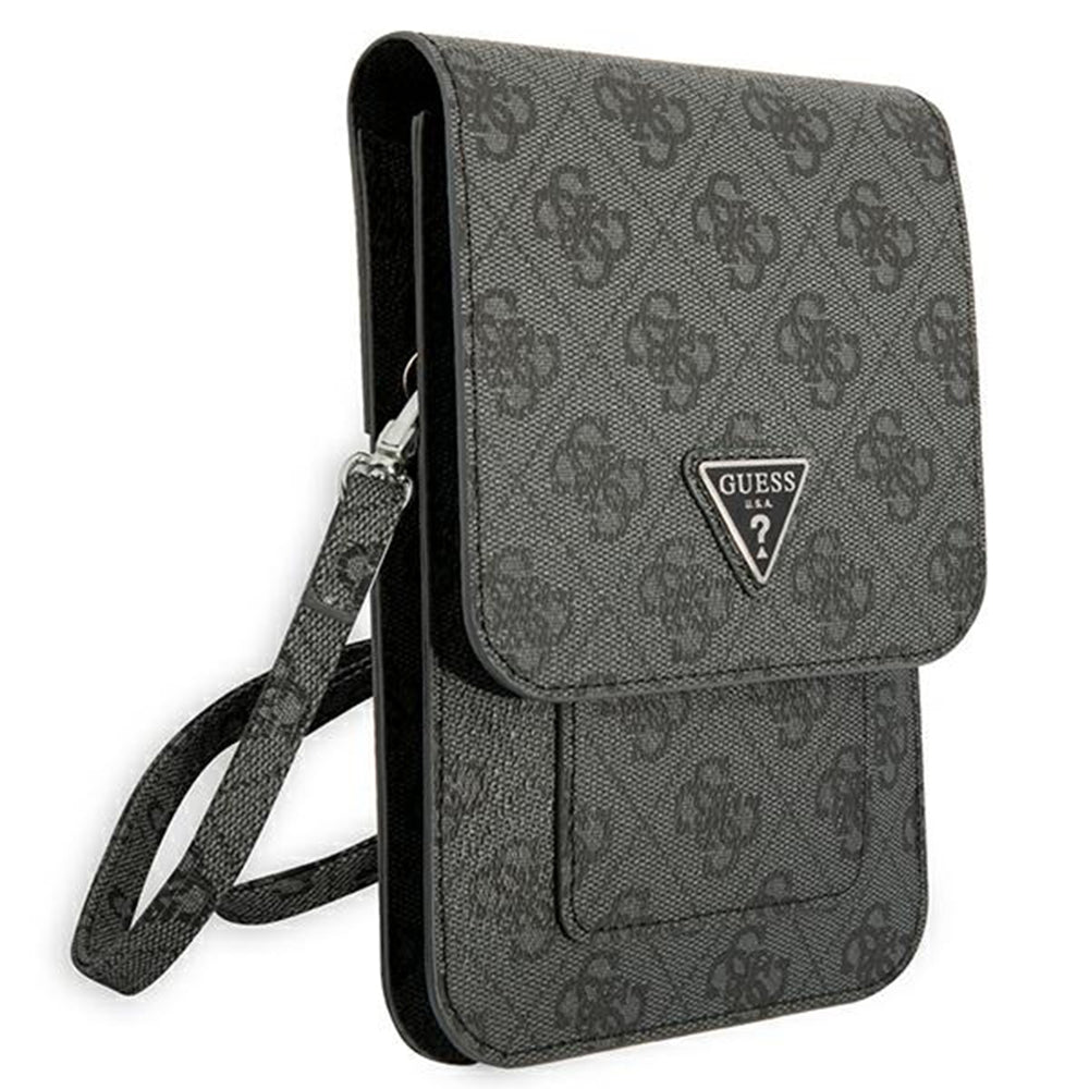 Guess - Universal Phone Pouch Zip Triangle 4G (GUWBP4TMGR) - Universal, Adjustable Strap, Eco-Leather, 2 Large, 4 Small 