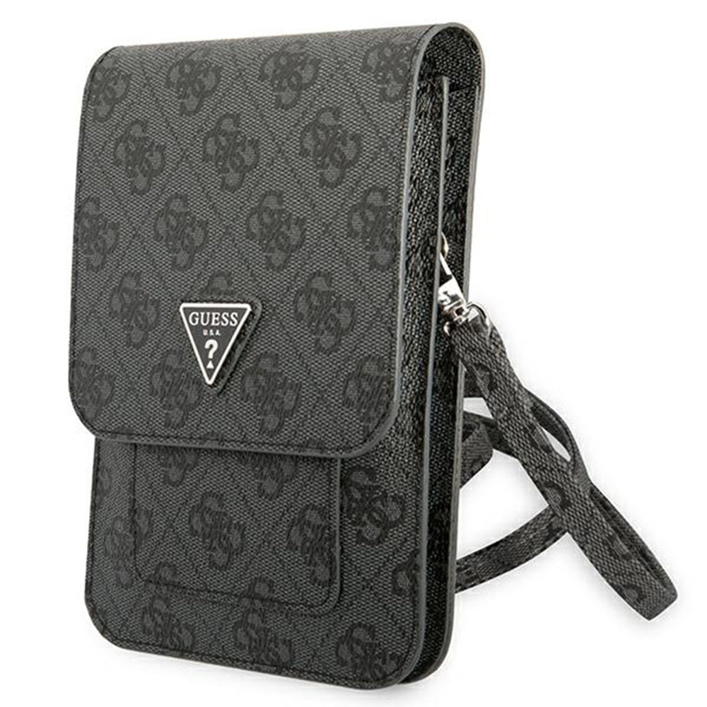 Guess - Universal Phone Pouch Zip Triangle 4G (GUWBP4TMGR) - Universal, Adjustable Strap, Eco-Leather, 2 Large, 4 Small 