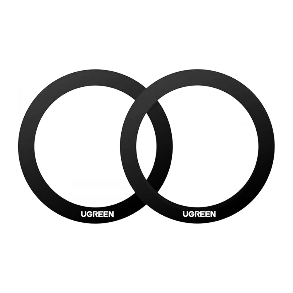 Ugreen - (2 pack) Metal Ring Magnetic LP428 (25766) - Universal Phone Ring for Samsung, iPhone - Black