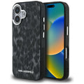 Karl Lagerfeld - IML Leopard Pattern MagSafe (KLHMP16SHDLEOICK) - iPhone 16 - Black