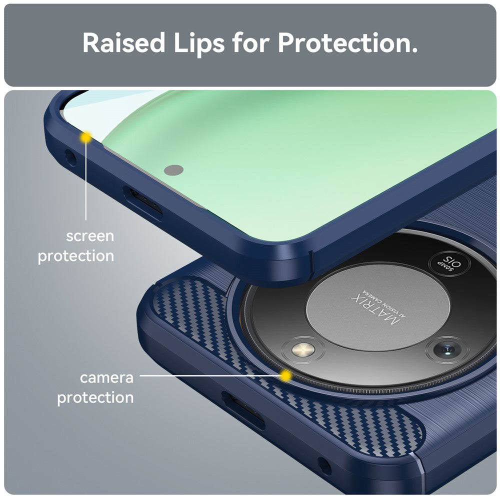 Techsuit - Carbon Silicone - Honor Magic8 Lite - Blue