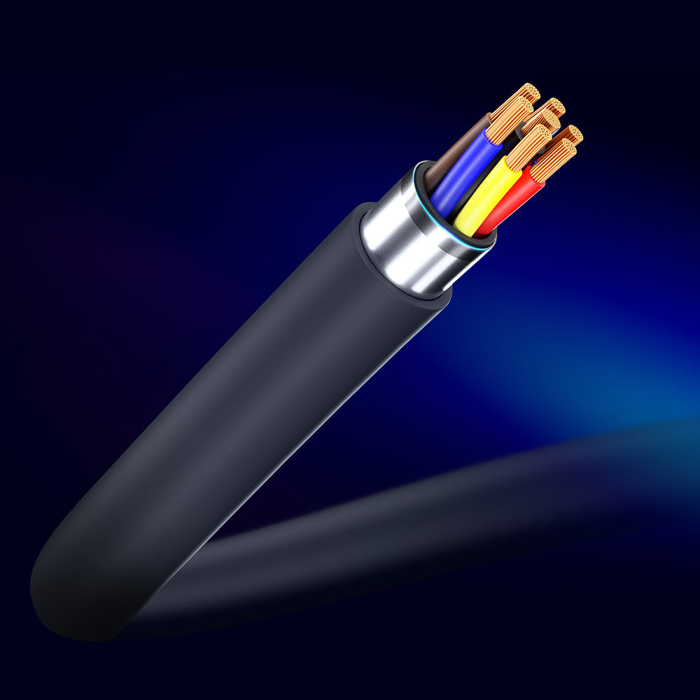 3mk - Data Cable Hyper - UBS-C to USB-C, 100W, 5A, 1.2m - Black