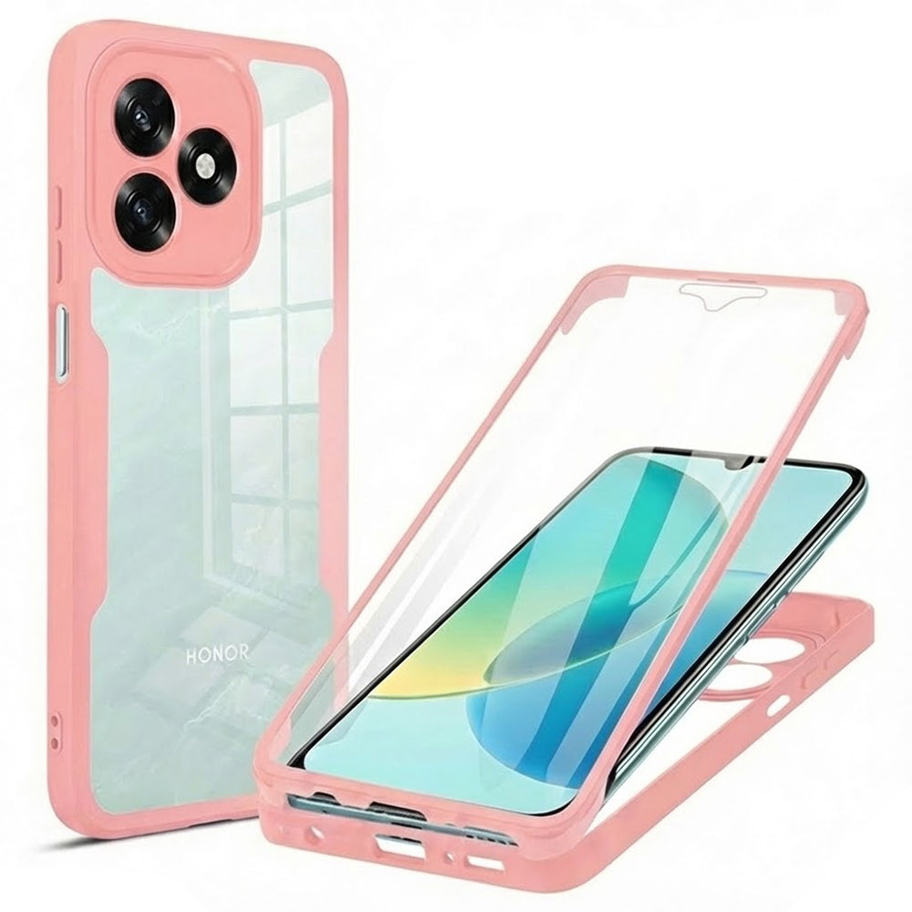 Techsuit - ColorVerse 360 Series + Screen Protector - Honor X5c Plus - Pink