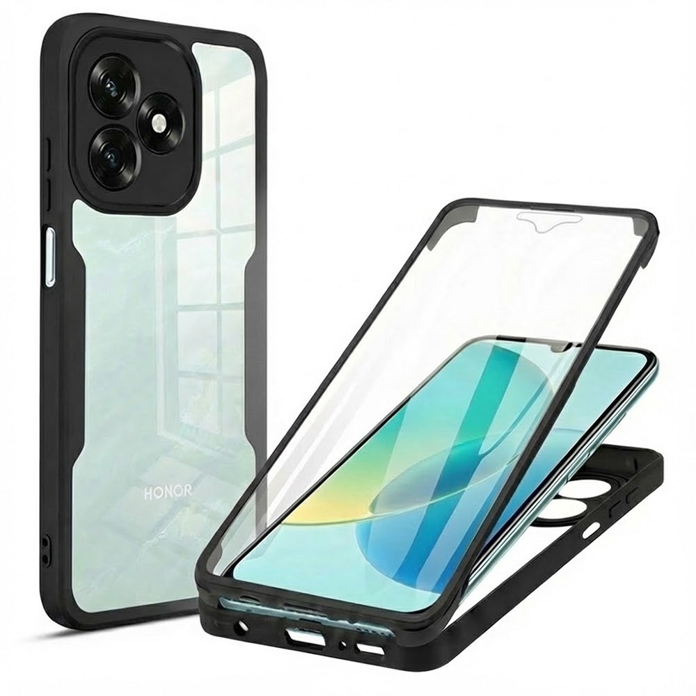 Techsuit - ColorVerse 360 Series + Screen Protector - Honor X5c Plus - Black
