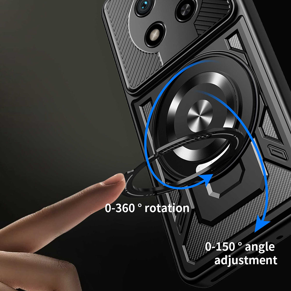 TechSuit Husa de protectie Techsuit RuggedCam compatibil cu Honor Magic8 Lite, Gri – imagine 3
