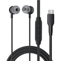 Acefast - Wired Earphones (L8) - Type-C, In-ear Design, with Microphone, Control Remote, Flexible, Silicone, 1.2m - Blac