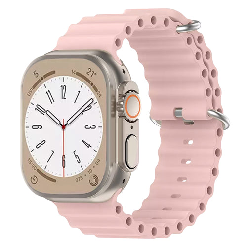 Techsuit - Watchband (W038) - Apple Watch 1/2/3/4/5/6/7/8/9/10/11/SE/SE 2/SE 3/Ultra/2/3 (42/44/45/46/49mm) - Pink