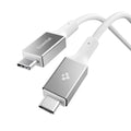 Spigen - Data Cable Essential EB10010CC (ACA08774) - Fast Charging, Type-C to Type-C, 100W, 5Gbps, E-Marker Chip, 1m - W
