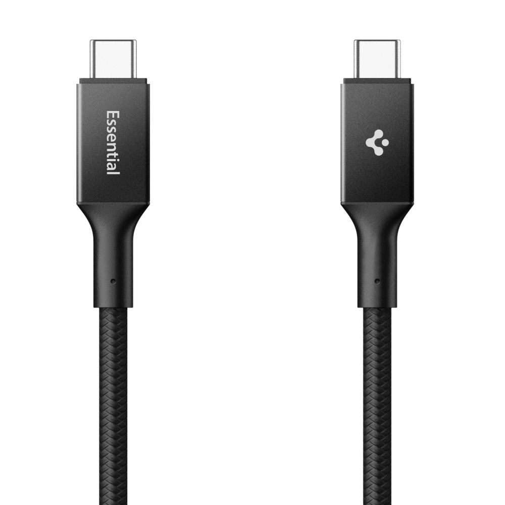Spigen - Data Cable Essential EB10010CC (ACA09459) - Fast Charging, Type-C to Type-C, 100W, 5Gbps, E-Marker Chip, 1m - B