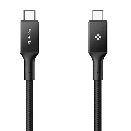 Spigen - Data Cable Essential EB10010CC (ACA09459) - Fast Charging, Type-C to Type-C, 100W, 5Gbps, E-Marker Chip, 1m - B