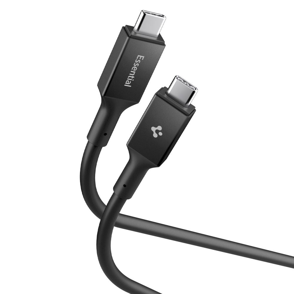 Spigen - Data Cable Essential EB10020CC (ACA09460) - Fast Charging, Type-C to Type-C, 100W, 5Gbps, E-Marker Chip, 2m - B