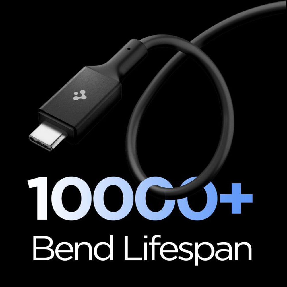 Spigen - Data Cable Essential EB10020CC (ACA09460) - Fast Charging, Type-C to Type-C, 100W, 5Gbps, E-Marker Chip, 2m - B