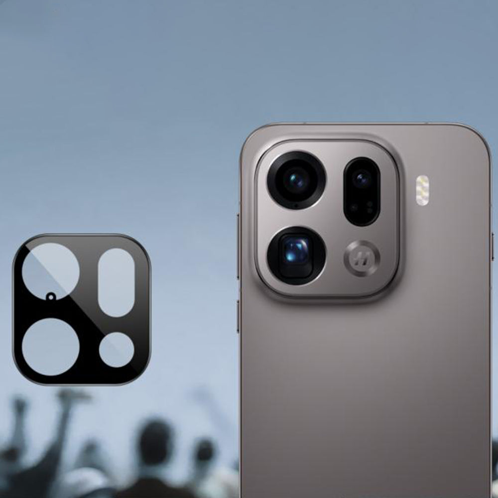 Techsuit - Full Camera Glass - Oppo Find X9 Pro - Black