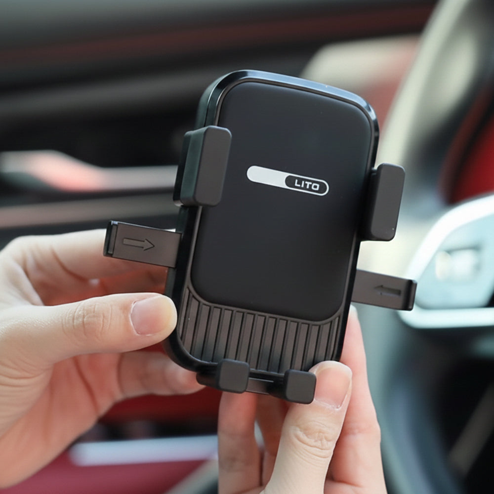 Lito - Car Holder (LT-W08) - Air Vent, One-Hand Auto Lock/Release, Gravity Design, Triple-reinforced Clip, 360° Rotation
