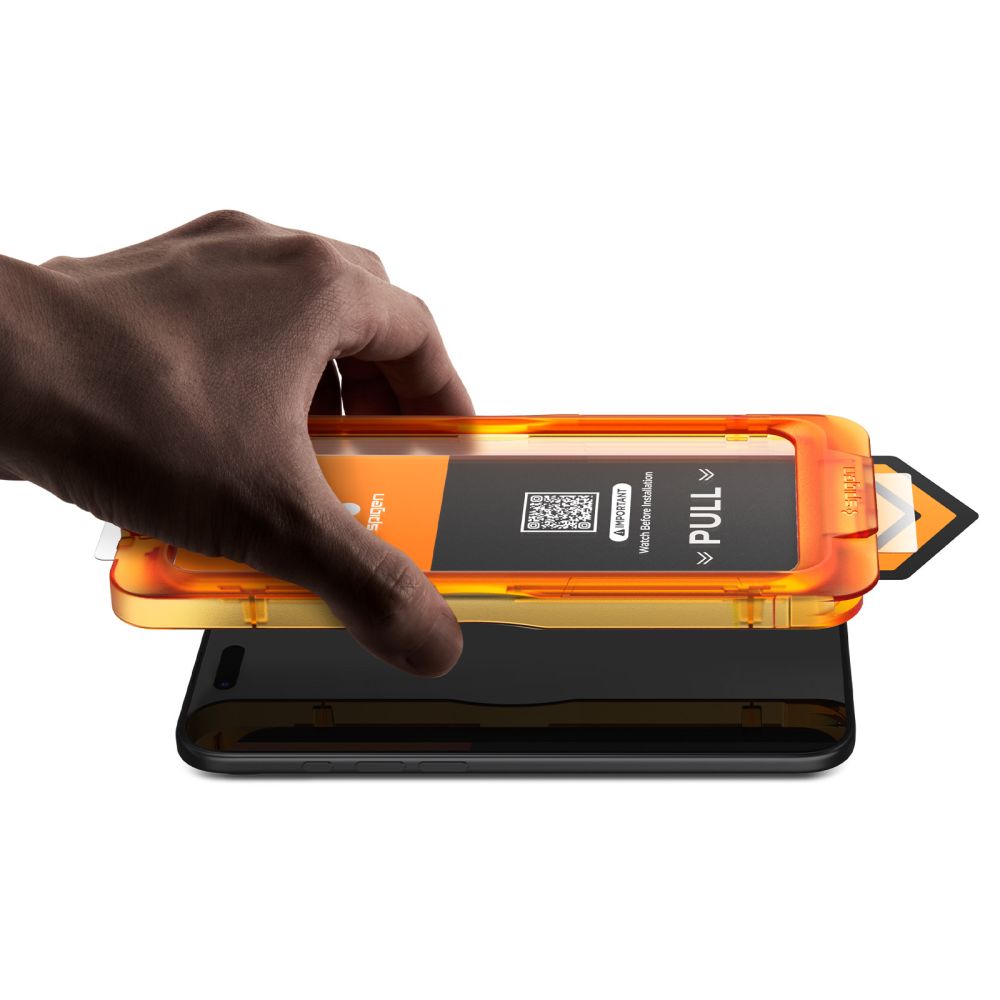 Spigen Folie de protectie Spigen (set de 3) Glas.tR Align Master Slim (AGL10099) compatibil cu iPhone 17 Pro Max, Transp