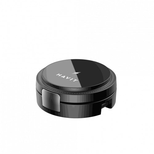 Havit - 3in1 Wireless Charging Station (W3100) - for Phone/iWatch/Earbuds, Foldable, 15W - Black