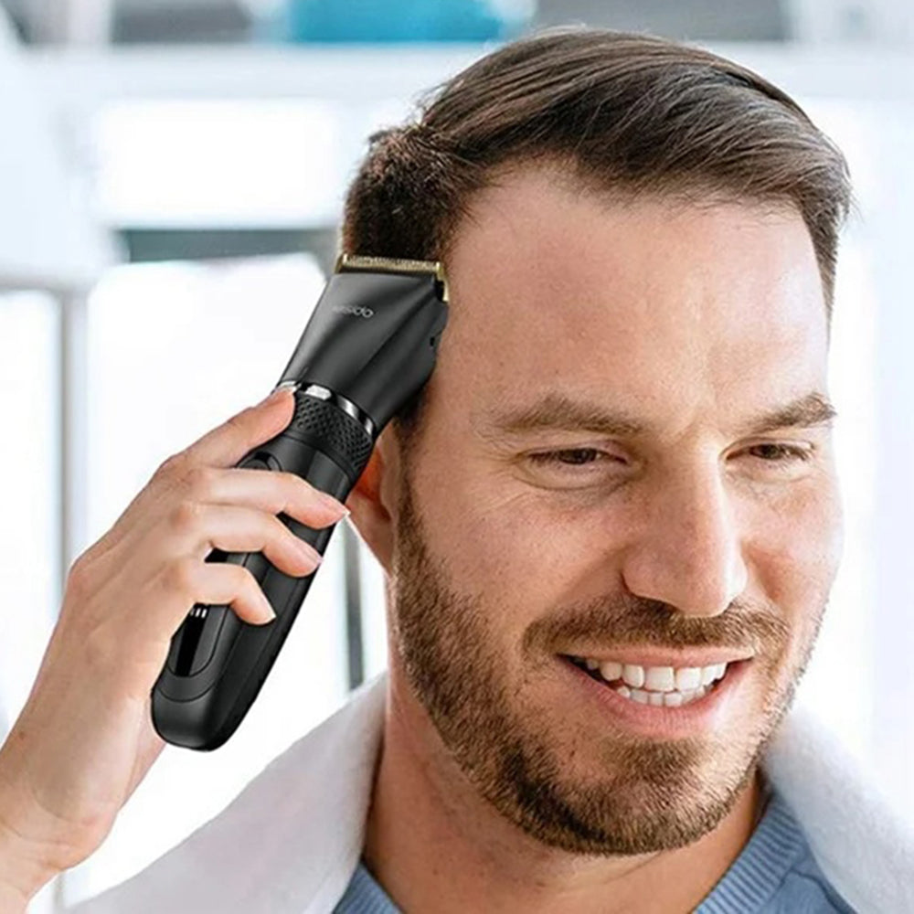 Yesido - Hair Clipper (MG06) - USB, 1200mAh, IPX5 Waterproof, Power Display, 5 Stages Length - Black