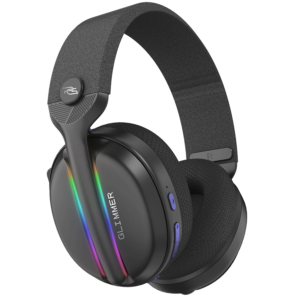 Proove - Gaming Headphones Glimmer (WHGL00022016) - with Microphone, 2.4GHz, Bluetooth 5.4, RGB, Ø40mm, 900mAh - Black/P