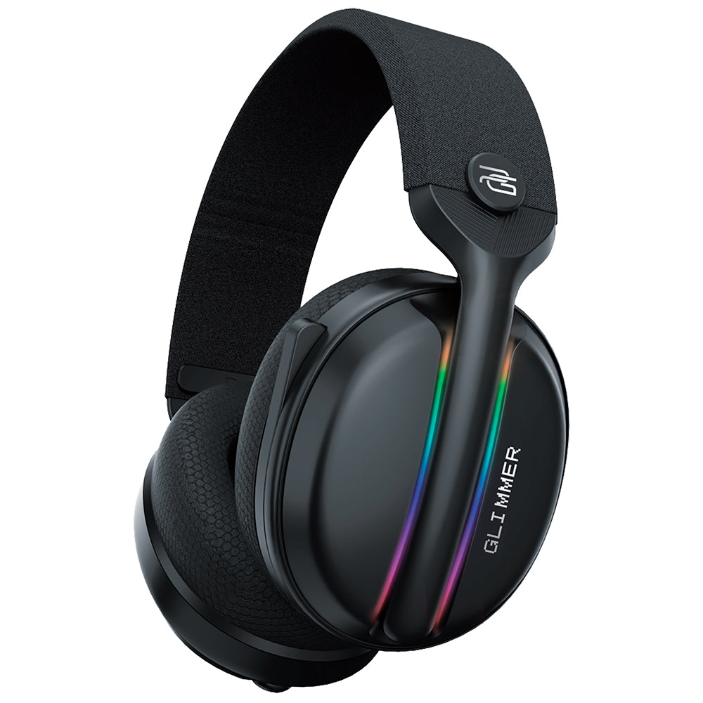 Proove - Gaming Headphones Glimmer (WHGL00022016) - with Microphone, 2.4GHz, Bluetooth 5.4, RGB, Ø40mm, 900mAh - Black/P