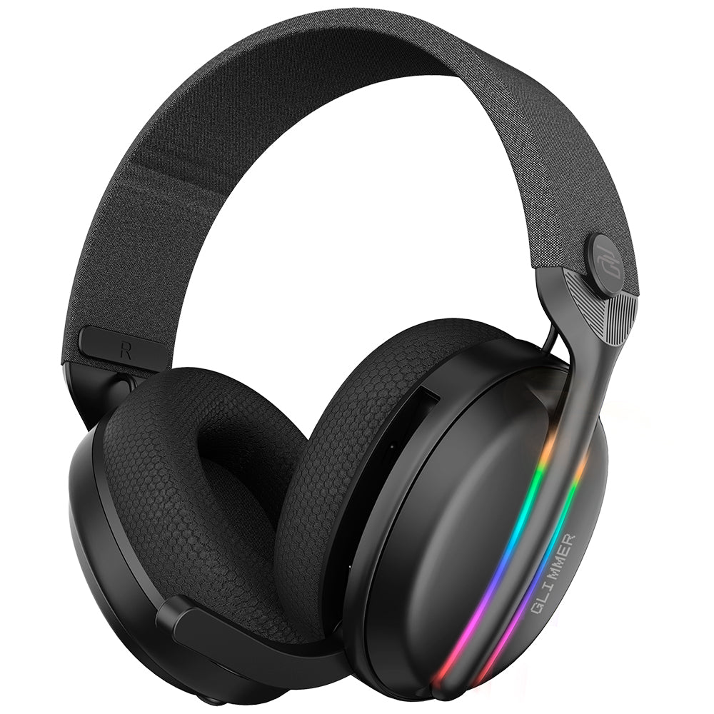 Proove - Gaming Headphones Glimmer (WHGL00022016) - with Microphone, 2.4GHz, Bluetooth 5.4, RGB, Ø40mm, 900mAh - Black/P