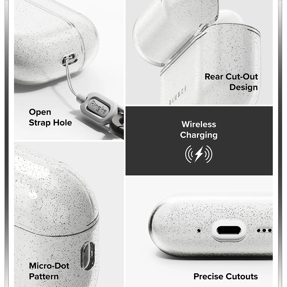 Ringke - Protection Case Air Series - for AirPods Pro 3 - Glitter Clear