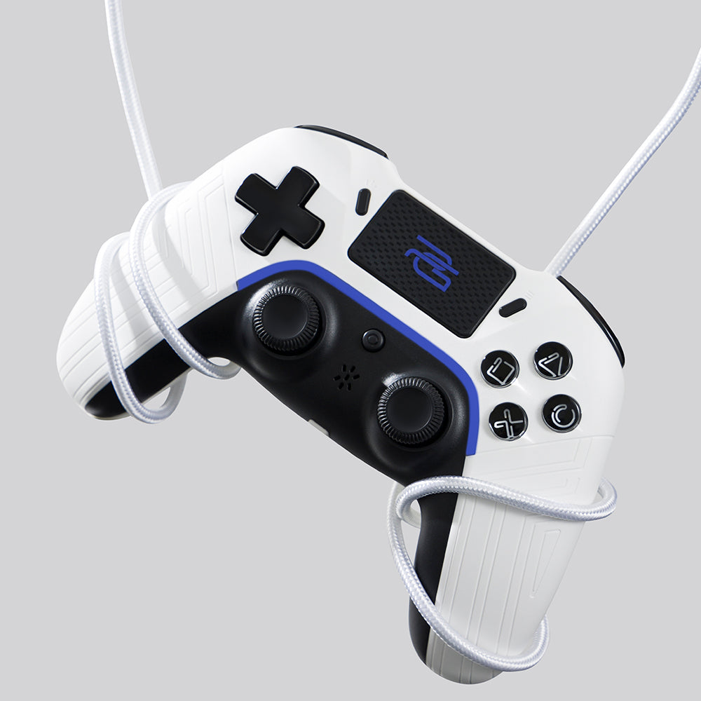 Proove - Wireless Controller Skadi (WGSK00022016) - Ergonomic, USB-C, AUX, Touch-pad, PS4, PC, Android, 600mAh - White/P