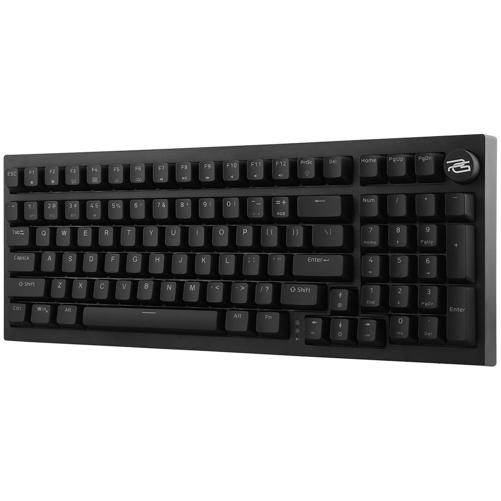 Proove - Wireless Gaming Keyboard Slicker (WKSLEN00022401) - 2.4GHz, Bluetooth 5.2, Type-C, 98 Keys, 4000mAh, 1.8m - Bla
